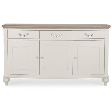 Montreux Grey Washed Oak & Soft Grey Wide Sideboard