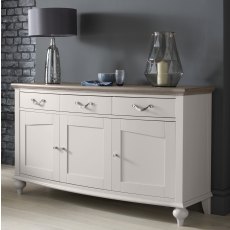 Ashley Grey Washed Oak & Soft Grey Wide Sideboard