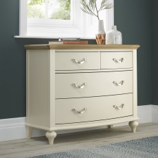 Ashley Pale Oak & Antique White 2+2 Drawer Chest