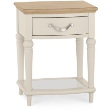 Ashley Pale Oak & Antique White Lamp Table With Drawer