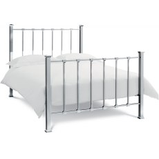 Madison Shiny Nickel Bedstead Double 135cm Madison Shiny Nickel Bedstead Double 135cm