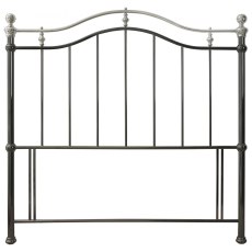 Chloe Black & Shiny Nickel Headboard King 150cm Chloe Black & Shiny Nickel Headboard King 150cm