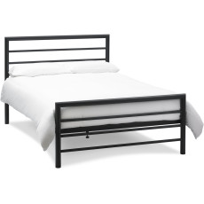 Urban Matt Black Bedstead Double 135cm Urban Matt Black Bedstead Double 135cm