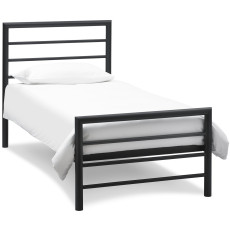 Urban Matt Black Bedstead Single 90cm Urban Matt Black Bedstead Single 90cm