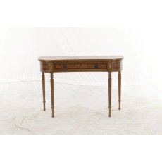 Powerscourt Dark Burl Concave Console Table