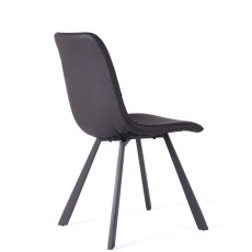 Vintage Black Pu Chair with Metal Leg Vintage Black Pu Chair with Metal Leg