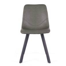 Vintage Green Pu Chair with Metal Leg Vintage Green Pu Chair with Metal Leg