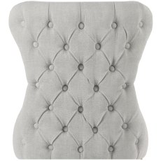 Guia Grey Button Back Dining Chair (With Piping) Guia Grey Button Back Dining Chair (With Piping)