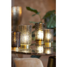 Tafellamp LED 10x125 cm ZEBRA glas grijs+goud (6 pieces) Tafellamp LED 10x125 cm ZEBRA glas grijs+goud (6 pieces)