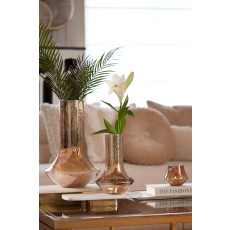 Schaal op voet 50x24x7 cm LABADE marmer wit-antiek brons Schaal op voet 50x24x7 cm LABADE marmer wit-antiek brons