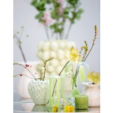 Vaas deco 15x145x145 cm STRAWBERRY glans licht geel (6 pieces)