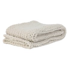 Knitted Cream Throw Knitted Cream Throw