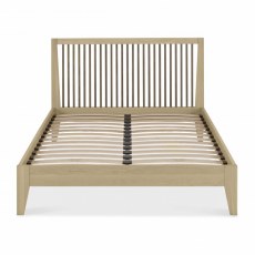 Oakland Aged Oak & Weathered Oak Slatted Bedstead King 150cm