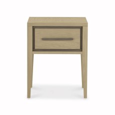 Oakland Aged Oak & Weathered Oak 1 Drawer Nightstand