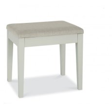 Ashby Soft Grey Stool - Pebble Grey Fabric Ashby Soft Grey Stool - Pebble Grey Fabric