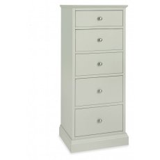Ashby Soft Grey 5 Drawer Tall Chest Ashby Soft Grey 5 Drawer Tall Chest