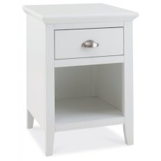 Hampstead White 1 Drawer Nightstand