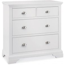 Hampstead White 2+2 Drawer Chest