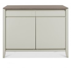 Palermo Grey Washed Oak & Soft Grey Narrow Sideboard