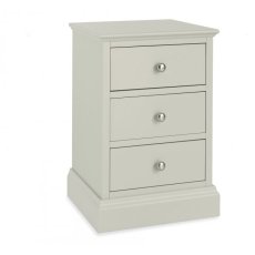 Ashby Soft Grey 3 Drawer Nightstand