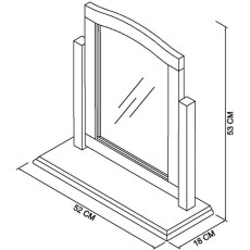 Ashby Soft Grey Vanity Mirror