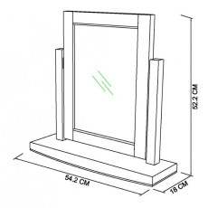 Hampstead White Vanity Mirror