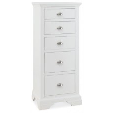 Hampstead White 5 Drawer Tall Chest Hampstead White 5 Drawer Tall Chest