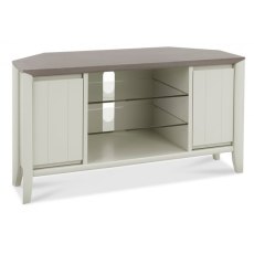 Bergen Grey Washed Oak & Soft Grey Corner Entertainment Unit