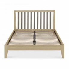 Oakland Aged Oak & Weathered Oak Slatted Bedstead Double 135cm Oakland Aged Oak & Weathered Oak Slatted Bedstead Double 135cm
