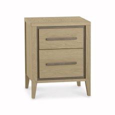 Rimini Aged Oak & Weathered Oak 2 Drawer Nightstand Rimini Aged Oak & Weathered Oak 2 Drawer Nightstand