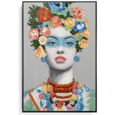 Floral Portrait Blue Floral Portrait Blue