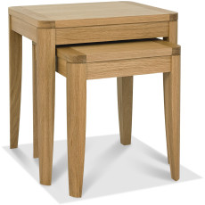 Chester Oak Nest of Lamp Tables