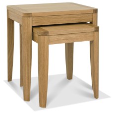 Chester Oak Nest of Lamp Tables