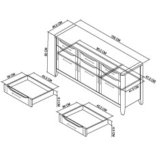 Chester Oak Wide Sideboard Chester Oak Wide Sideboard