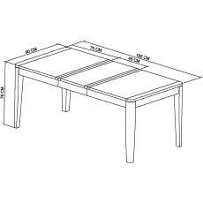 Chester Oak 4-6 Extension Dining Table Chester Oak 4-6 Extension Dining Table