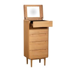Winchester 5 Drawer Tall Chest With Mirror