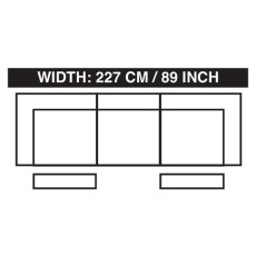 Callum 3 Seater Static Sofa Callum 3 Seater Static Sofa
