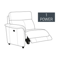 Beckham 1 Seater Powered End Module (85cm) Beckham 1 Seater Powered End Module (85cm)