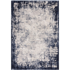 Kuza Rug - Border Navy