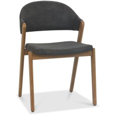 Camden Peppercorn Upholstered Arm Chair - Dark Grey Fabric