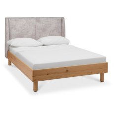 Vega Oak Upholstered Bedframe