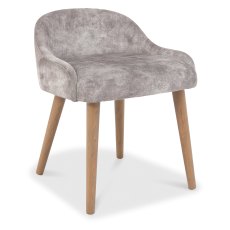 Vega Oak Fabric Stool