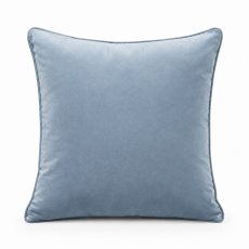 F+H Velvet Plain Gentle Blue Cushion 45 x 45cm