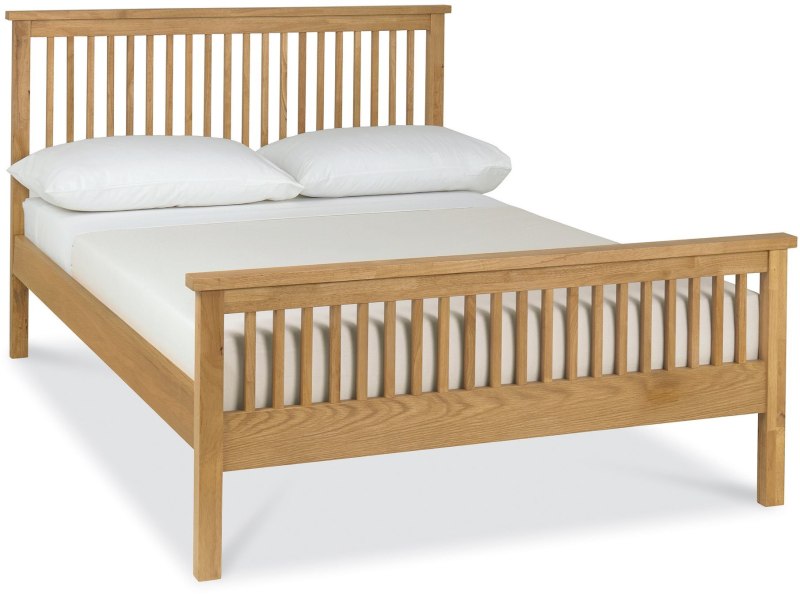 Atlanta Oak High Footend Bedstead Double 135cm Atlanta Oak High Footend Bedstead Double 135cm