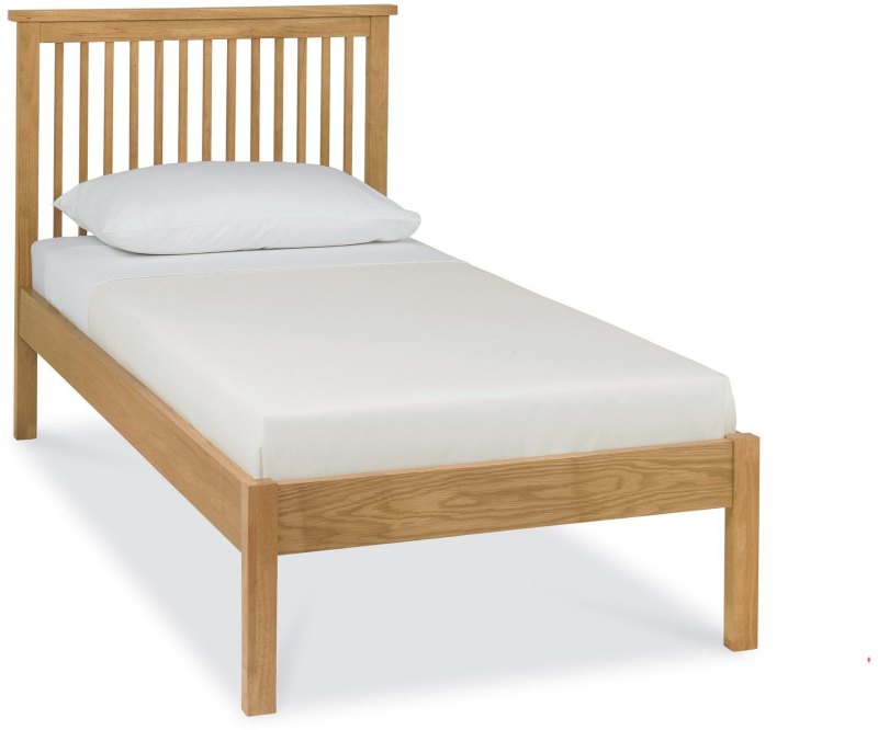 Atlanta Oak Low Footend Bedstead Single 90cm Atlanta Oak Low Footend Bedstead Single 90cm