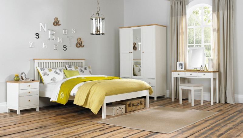 Bentley Designs Atlanta Two Tone 3 Drawer Nightstand- main image