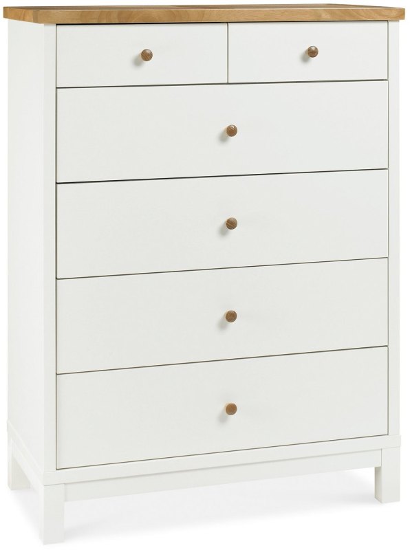 Atlanta Two Tone 4+2 Drawer Chest Atlanta Two Tone 4+2 Drawer Chest