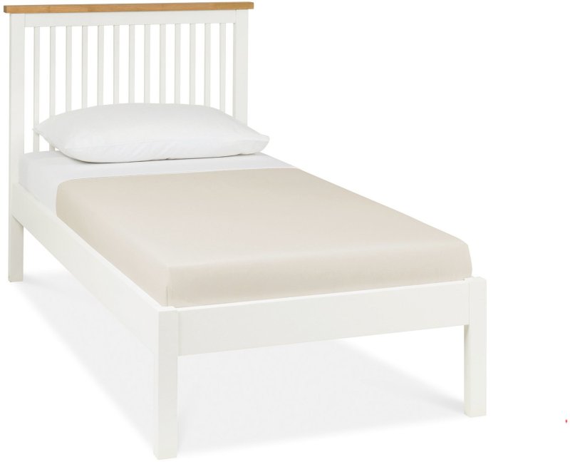 Atlanta Two Tone Low Footend Bedstead Single 90cm Atlanta Two Tone Low Footend Bedstead Single 90cm