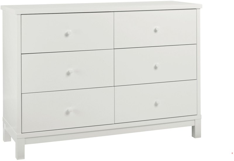 Atlanta White 6 Drawer Wide Chest Atlanta White 6 Drawer Wide Chest