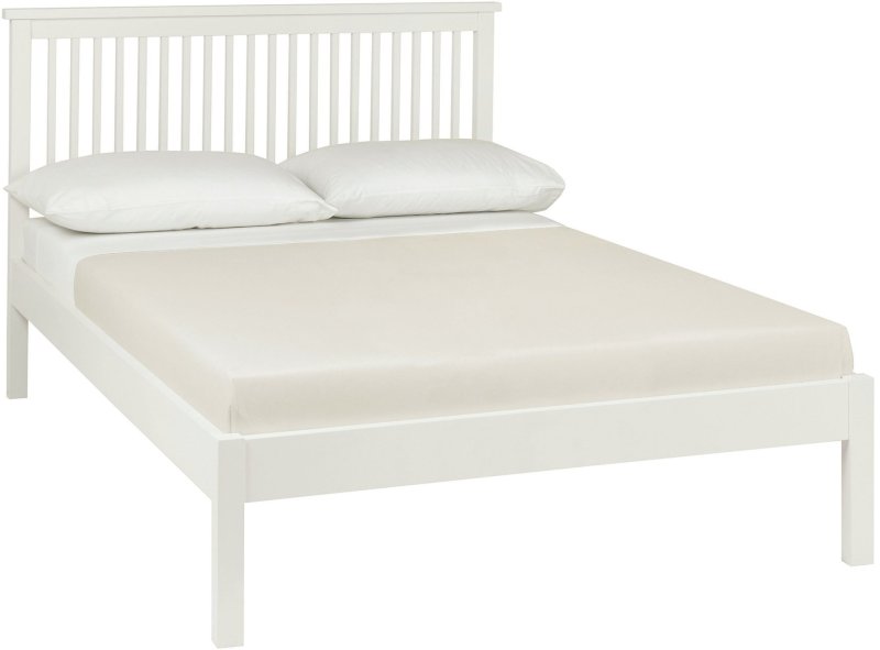 Atlanta White Low Footend Bedstead Double 135cm Atlanta White Low Footend Bedstead Double 135cm